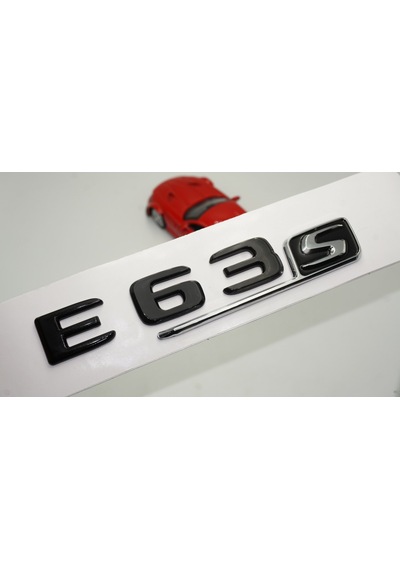 E 63S Bagaj Parlak Siyah ABS 3M 3D Yazı Logo