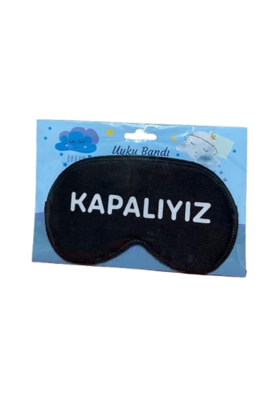 Mormavi Yıkanabilir Uyku Maskesi Işık Önleyici Göz Dinlendirme Ve Terapi Bandı Siyah