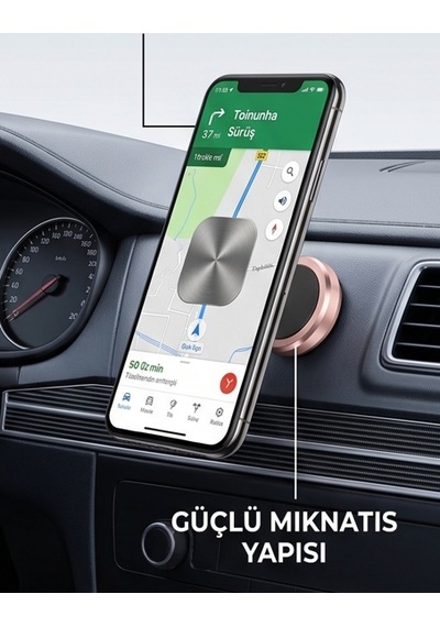 Tüm Modellerle Uyumlu Manyetik Araç İçi Telefon Tutucu Çok Amaçlı Mıknatıslı Torpido Üstü Tutacak Çok Renkli