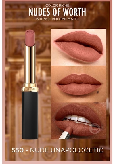 L'Oreal Paris Color Riche Intense Volume Matte Ruj 550 Nude Unapologetic