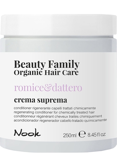 Nook Beauty Family Işlem Görmüş Için Pirinç Kepeği Hurma Avokado Özlü Onarıcı Besleyici Saç Kremi 250 ML