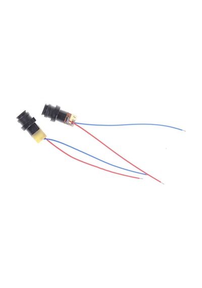 Kablolu Kırmızı Nokta Lazer Modül Plastik Kafa 5mw 650nm 3v 5v 6mm 15 Metre Mesafe Lazer Diyot Modül