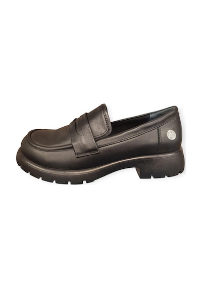 Mammamia D25ka-795 Kadın Loafer Deri Ayakkabı Siyah