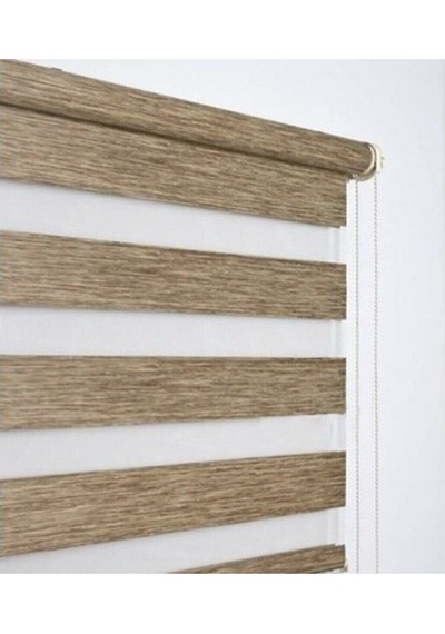 İremkarahome Bambu Raks Kahverengi Zebra Perde Kahverengi