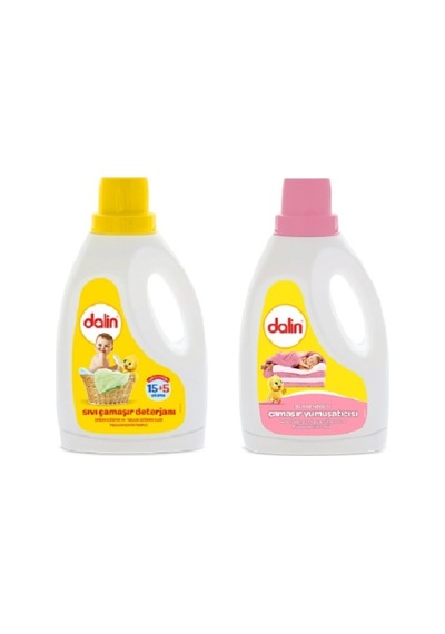 Sıvı Çamaşır Deterjanı 1,5 Lt + Çamaşır Yumuşatıcı 1,5 Lt Set