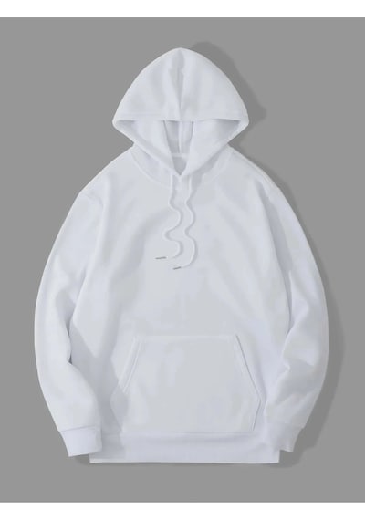 Adrift Darkness Beyaz Oversize Unisex Kapüşonlu Sweatshirt Hoodie Beyaz