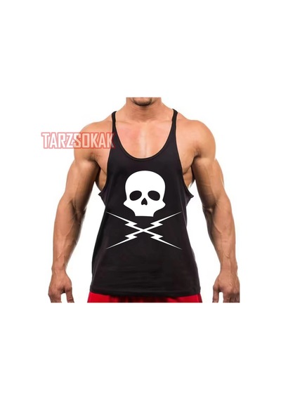 Tarzsokak Gym Tank Top Fitness Sporcu Atleti Gym4 Siyah