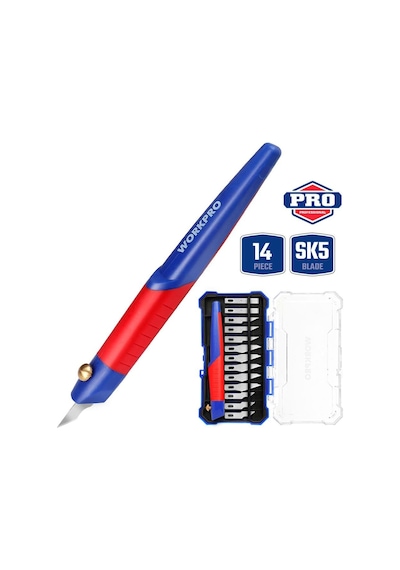 Workpro Wp219005 14 Parça Profesyonel Hobi Maket Bıçağı Seti Fr Wp219005