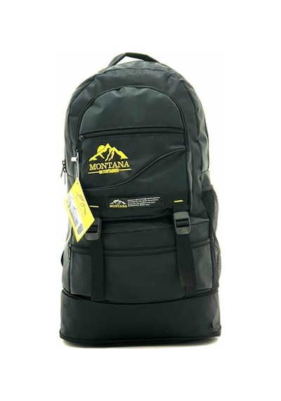 Montana Unisex Siyah Körüklü 65 Lt Kapasiteli Dağcı Sırt Çantası Çok Renkli