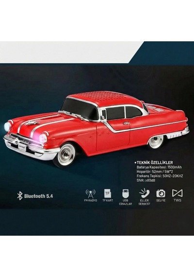 Pontiac Klasik Araba Tasarımlı Bluetooth Hoparlör