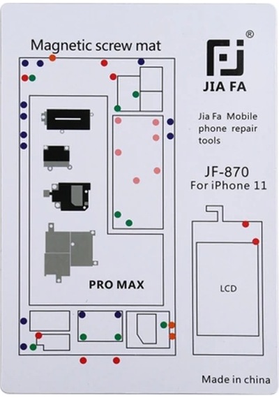 Jıafa Jf-870 iPhone Uyumlu 11 Pro Max Mıknatıslı Çalışma Hasırı Vida Gostergeli- 5775