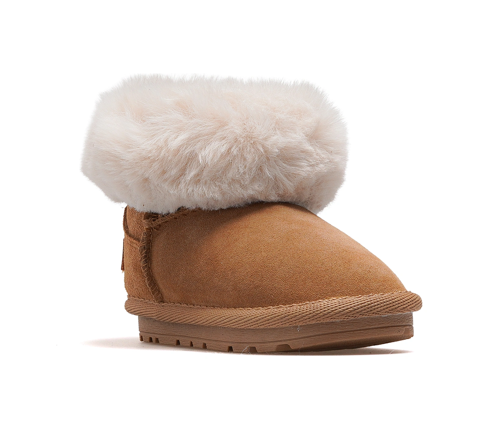 Buckhead Furly Kız Çocuk Tüylü Fermuarlı Günlük Bot 25k Buck3064 Camel Camel