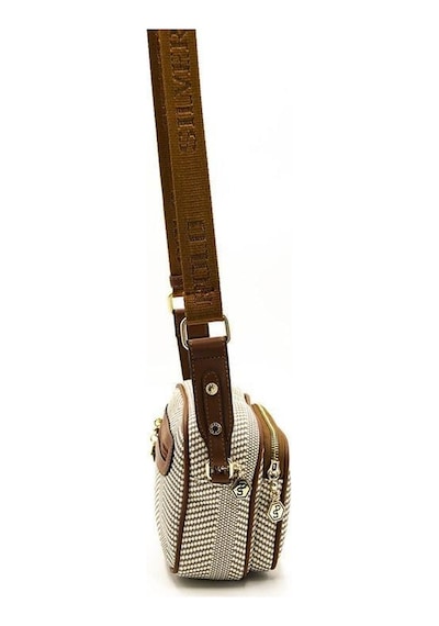 Silver Polo Sp1111 Kadın Çapraz Çanta Hasır Bej-taba