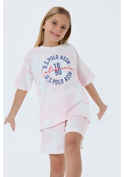 U.s. Polo Assn. Kız Çocuk Pembe Şort Takım Us2514-c-v2 Pembe