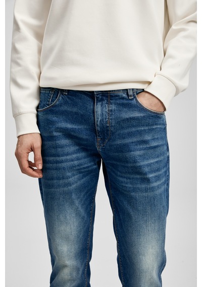 Lufian Mark Smart Jean Erkek Pantolon Slim Fit Mavi Mavi 111200227100300