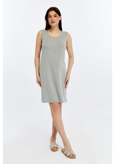 Defys Kadın U Yaka Kolsuz Rahat Kesim Günlük Basic Elbise Gri Melanj - 866373269 Gri Melanj Defys Kadın U Yaka Kolsuz Rahat Kesim Günlük Basic Elbise Gri Melanj - 866373269 Gri Melanj