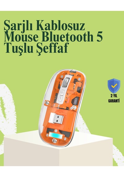 Kablosuz, Sessiz, Ergonomik Ve Şarjlı Fare - Gelişmiş Çoklu Cihaz Desteği Standart