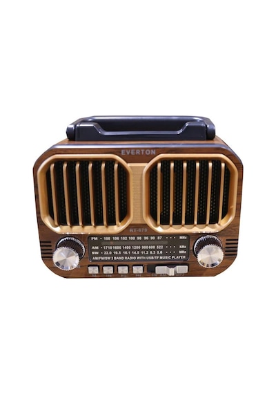 Everton Rt-679 Bluetooth-usb-sd-fm Şarjlı Solarlı Nostaljik Radyo