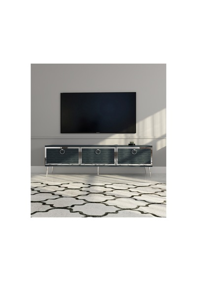 Rami 150 Cm Tv Ünitesi Tv Sehpası Antrasit - Gümüş Antrasit