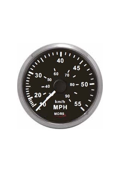 Tekne Sürat Göstergesi. 35 Mph. Siyah. Mors Marka