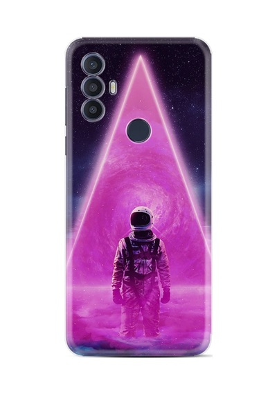 Tcl 30 Se Kılıf Excode Resimli Desenli Silikon Platinium Series Astro Purple2 1907
