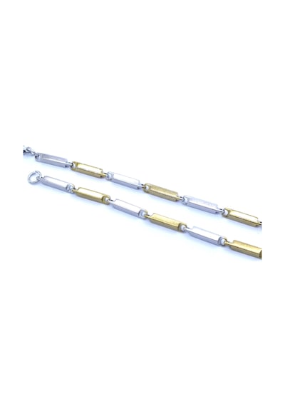 FerizZ 316L Çelik Çift Renkli 55 CM Erkek Zincir ZN-226 Sarı
