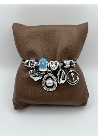 Arnes Jewelry Çelik Silver Incili Bileklik Ar09 Silver