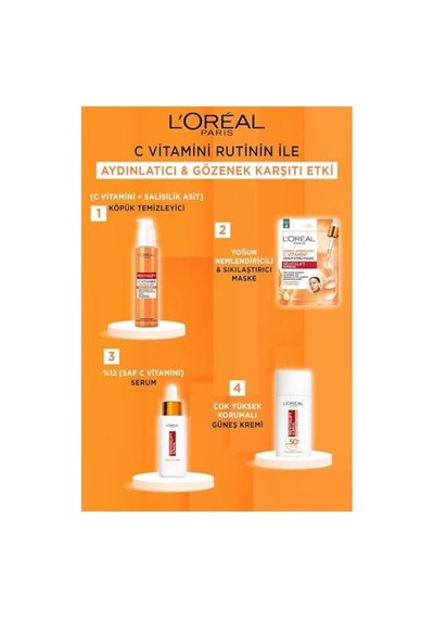 L'oreal Paris Revitalift Clinical C Vitamini Ve Salisilik Asit İçeren, Aydınlatıcı Ve Gözenek Karşıtı Köpük Temizleyici