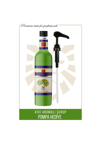 Simonelli Kivi Kahve Şurubu 700 ML + Pompa