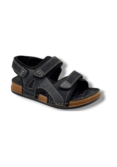Apella Campüs 7001-26 Cırtlı Ultra Soft Erkek Sandalet Siyah