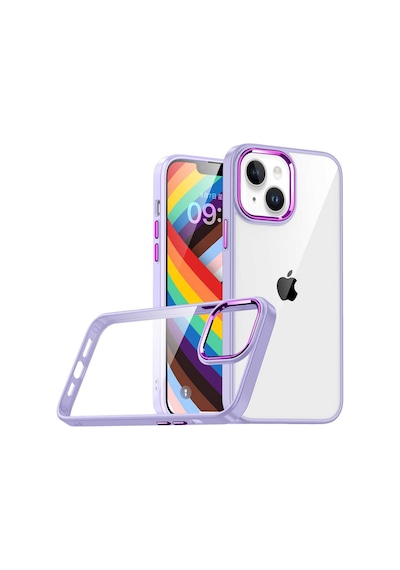 Zore İphone 14 Plus Uyumlu Ogaa Flora Kılıf-lila
