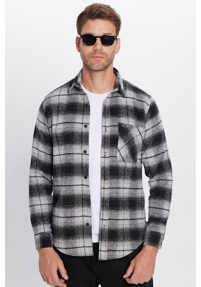 Tudors Erkek Slim Fit Dar Kesim Oduncu Tek Cepli Kareli Kışlık Gömlek-32102 Çok Renkli Tudors Erkek Slim Fit Dar Kesim Oduncu Tek Cepli Kareli Kışlık Gömlek-32102 Çok Renkli