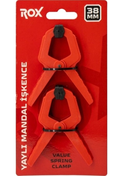 Yaylı Mandal Tip Kıskaç Işkence 38 Mm 2 Li