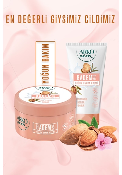 Yoğun Bakım Kremi Badem Sütü 250+60 Ml
