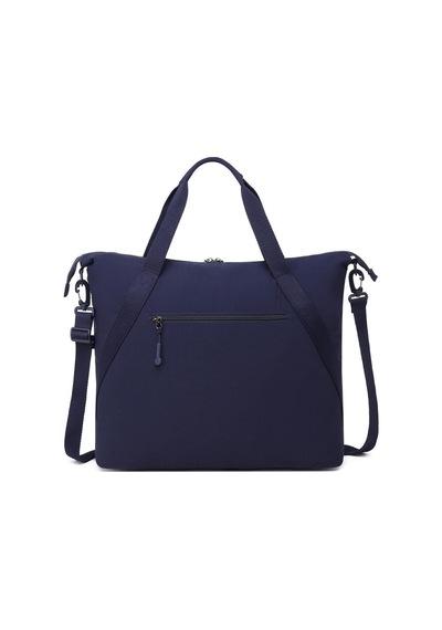 Smart Bags Mikro Poly Kumaş Büyük Boy Kadın Omuz Çantası 3335 Lacivert