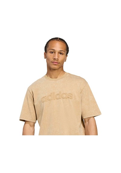 Adidas Washed Tee Erkek Günlük Tişört Jy2811 Kahverengi Kahverengi