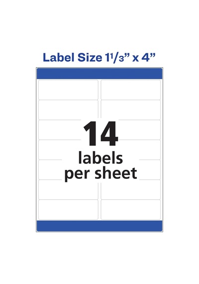 Posta Adresi Etiketleri, Lazer Yazıcılar, 350 Etiket, 1-1/3 X 4, Kalıcı Yapıştırıcı, 5 Paket 5262 Diğer
