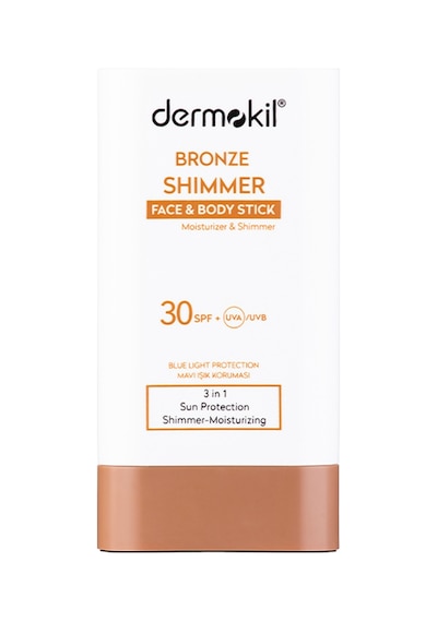 Dermokil Bronze Shimmer Face&Body Bronzlaştırıcı Stick Güneş Kremi SPF30 20 ML