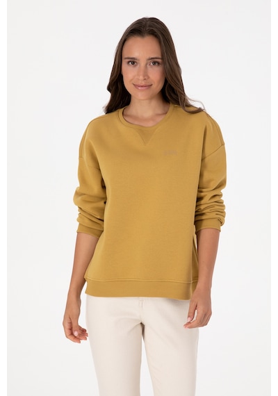 U.S. Polo Assn. Kadın Camel Şardonlu Bisiklet Yaka Basic Sweatshırt 50313586-VR151