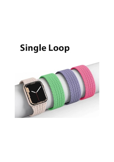Ally Apple Uyumlu  Watch 7-8 45 MM 6-5-4 44-42 MM Single Loop Kayış Kordon