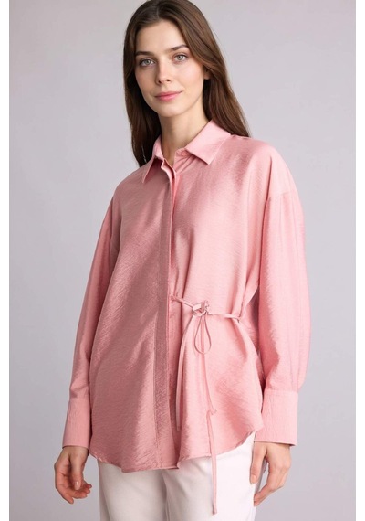 Defacto Regular Fıt Uzun Kollu Tunik H7820ax26smpn623 Pembe-pn623