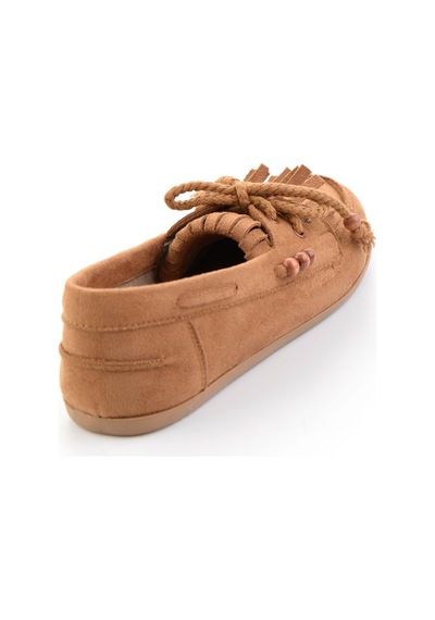 Bambi Taba Kadın Loafer Ayakkabı K01566004872 Taba