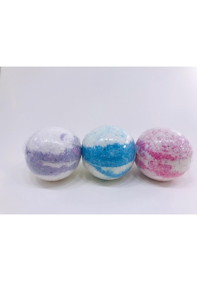 12 Adet X 80 Gr Çap 5 Cm Doğal Banyo Jakuzi Nem Bombası Topu Bath Bomb Küvet Köpük Manikür Pedikür 12 Li Karışık Meyve