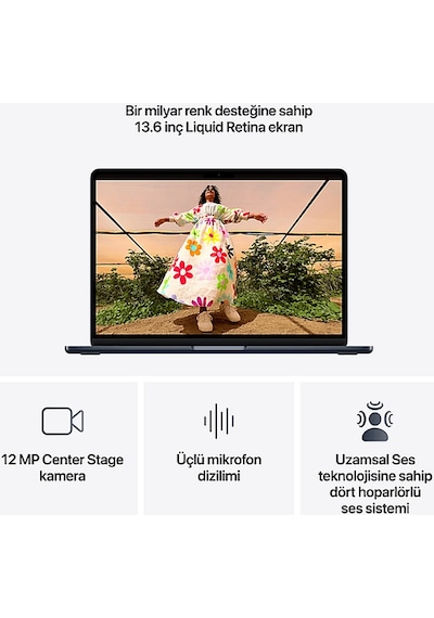 Apple MacBook Air MDHE4TU/A M5 16 GB 512 GB SSD 13.6" macOS Dizüstü Bilgisayar