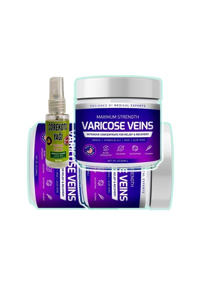 Varicose Veins Purple 3 Adet Bacak Bakım Kremi 100 Ml + Çörek Otu Yağı Yağı 30 Ml