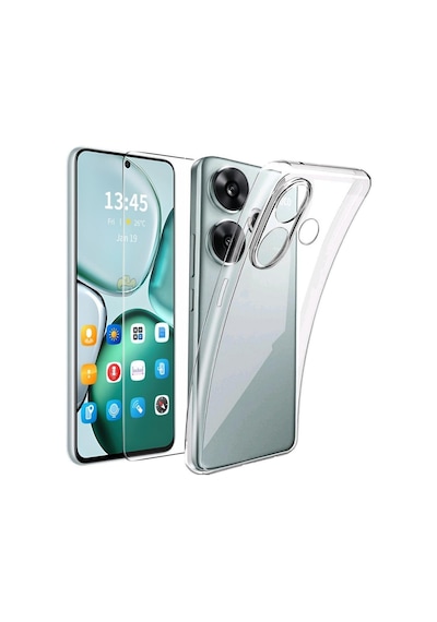 Teleplus Xiaomi Poco F7 Kılıf Tpu Silikon Kılıf Ve Ekran Koruyucu Şeffaf