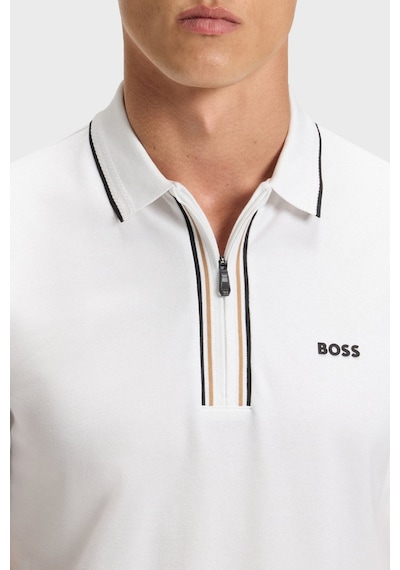Boss Logolu Pamuklu Slim Fit Yarım Fermuarlı Polo Yaka T Shirt Erkek Polo 50544450 100 Beyaz Boss Logolu Pamuklu Slim Fit Yarım Fermuarlı Polo Yaka T Shirt Erkek Polo 50544450 100 Beyaz