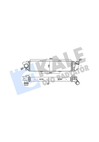Kale-radyator Turbo Radyatörü Renault Trafıc Iıı-opel Vıvaro 1.6dcı 650x157x64 Kale 352480 144960050r 93868349 144962019r