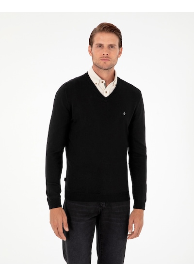 Pierre Cardin Erkek Siyah Kazak /triko 50296622-vr046 Siyah