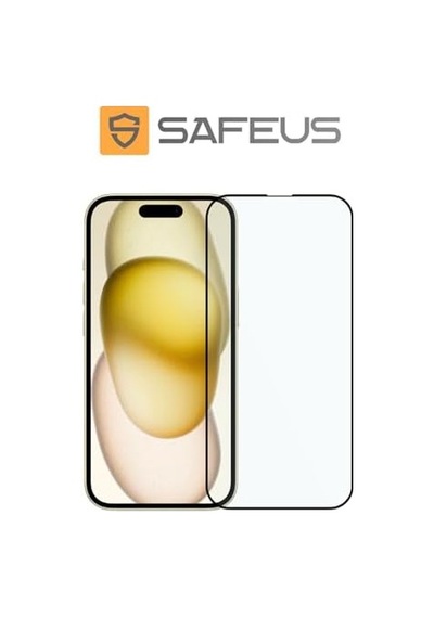 Tam Kaplayan Parmak İzi Bırakmayan Safir Ekran Koruyucu Cam, İphone 15 İle Uyumlu